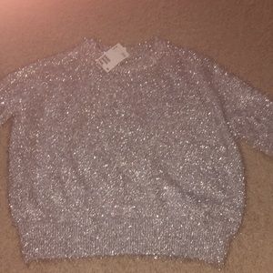 SPARKLY SILVER SWEATER